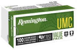 Remington Ammunition 23765/L9MM3B UMC Value Pack 9mm Luger 115 gr 1145 fps Full Metal Jacket (FMJ) 100 Bx/6 Cs