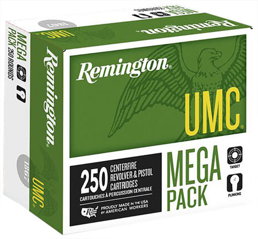 Remington Ammunition 23779 UMC Mega Pack 40 S&W 180 gr 990 fps Full Metal Jacket (FMJ) 250 Bx/4 Cs