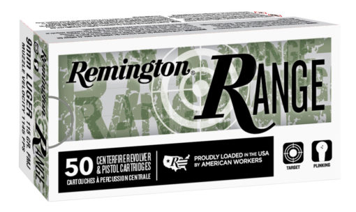 Remington Ammunition 28565 Range  9mm Luger 124 gr Full Metal Jacket (FMJ) 50 Per Box/10 Cs