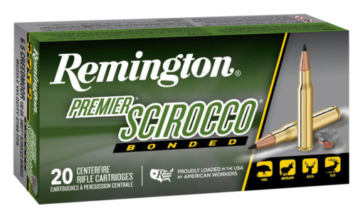 Remington Ammunition 29344 Premier Scirocco Bonded  6.5 Creedmoor 130 gr 2750 fps Swift Scirocco Bonded (SSB) 20 Bx/10 Cs