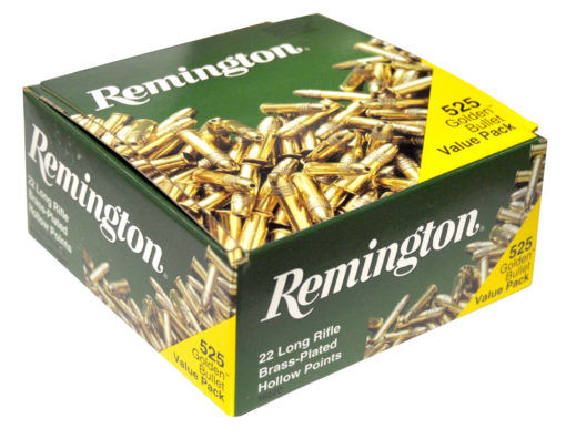 Remington Ammunition 21250 Golden Bullet  22 LR 36 gr Plated Hollow Point 525 Bx/ 12 Cs