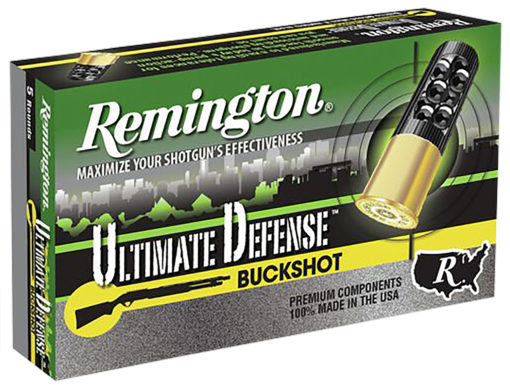 Remington Ammunition 20711 Ultimate Defense  12 Gauge 2.75" 8 Pellets 00 Buck Shot 5 Per Box/20 Cs