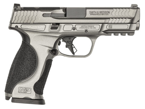 Smith & Wesson 13194 M&P M2.0 Optic Ready 9mm Luger 17+1 4.25" Tungsten Gray Cerakote Aluminum/Black Interchangeable Backstrap Grip