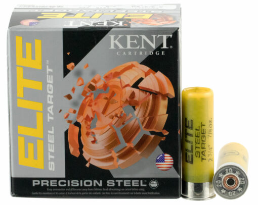 Kent Cartridge E20ST247 Elite Steel Target 20 Gauge 2.75" 7/8 oz 7 Shot 25 Bx/ 10 Cs