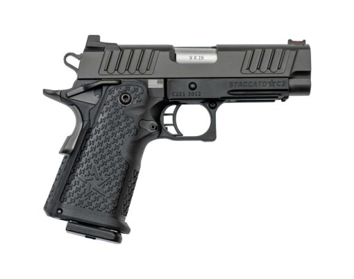 STACCATO 2011 PISTOL C2 OPTIC READY CARRY AL FRAME 9MM DLC SS BULL ODS - Optic Ready Compact Sights- 16rd  3.9" SS Barrel