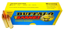 Buffalo Bore Ammunition 18D20 Buffalo-Barnes Strickly Business 500 S&W Mag 375 gr Barnes VOR-TX XPB Lead-Free 20 Per Box/ 12 Cs