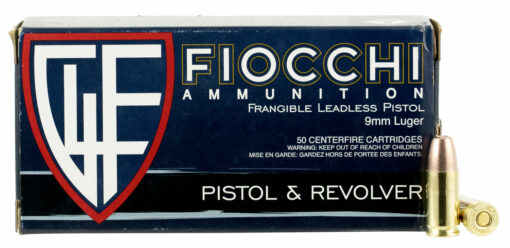 Fiocchi 9FRANG Shooting Dynamics  9mm Luger 100 gr Non-Tox Frangible 50 Bx/ 20 Cs