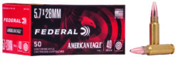 Federal AE5728A American Eagle  5.7x28mm 40 gr Full Metal Jacket (FMJ) - 500 round case