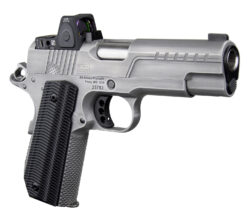 Ed Brown FX2SS FX2  45 ACP 4.25" 7+1 Stainless Steel Slide Black G10 Grip with Trijicon RMRcc Sight