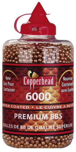 Crosman 767 Copperhead BBs .177 BB Copper-Coated Steel 6000 Per Bottle