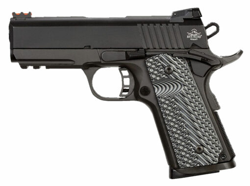 Rock Island 51700 Tac Ultra CS 9mm Luger 3.50" 8+1 Black Parkerized Black Parkerized Steel Slide Gray G10 Grip