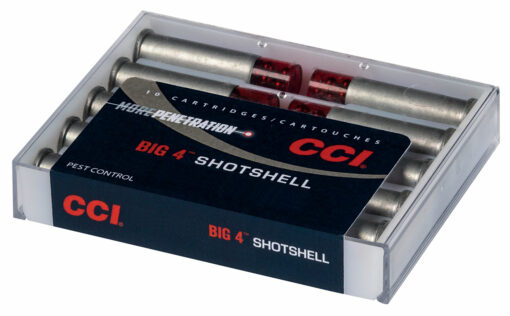 CCI 3712CC Big 4 Shotshell 9mm Luger 45 gr Shotshell #4 Shot 10 Bx/ 20 Cs