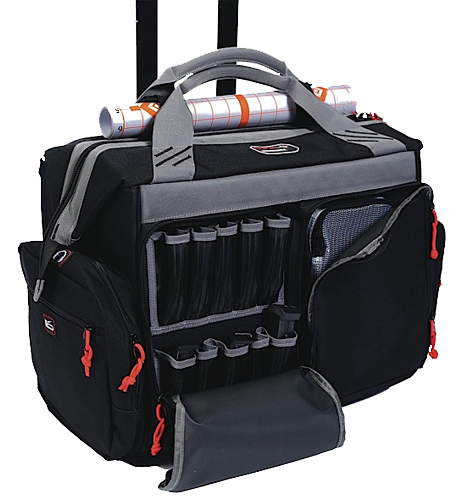 G*Outdoors 2215RB Rolling Range Bag  Black Canvas with Telescoping Handle