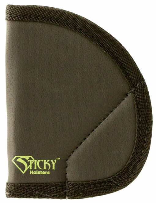 Sticky Holsters MD5 MD-5 Ruger LCR/S&W J-Frame Latex Free Synthetic Rubber Black w/Green Logo