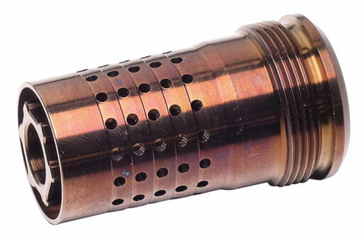 Q LLC CB1/228 Cherry Bomb  Copper 17-4 Stainless Steel with 1/2"-28 tpi Threads & 1.64" OAL for 5.56x45mm NATO AR-Platform