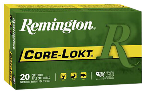 Remington Ammunition 27826 Core-Lokt  30-06 Springfield 150 gr Pointed Soft Point Core-Lokt (PSPCL) 20 Per Box/ 10 Cs
