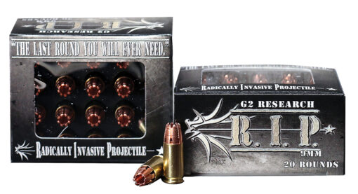 G2 Research G00000 R.I.P  9mm Luger 92 gr Fracturing Hollow Point (FHP) 20 Per Box/ 25 Cs