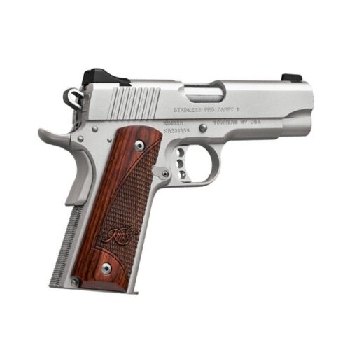 Kimber 3200324 .45 ACP Stainless Pro Carry II 4" 7+1 Aluminum Frame Rosewood Grips