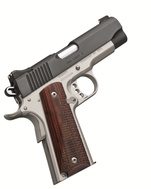 Kimber 3200333 9mm Pro Carry II (TWO-TONE) 4" 9+1 Aluminum Frame Rosewood Grips
